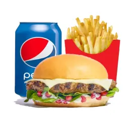 Beef Burger with Pomegranate - Meal